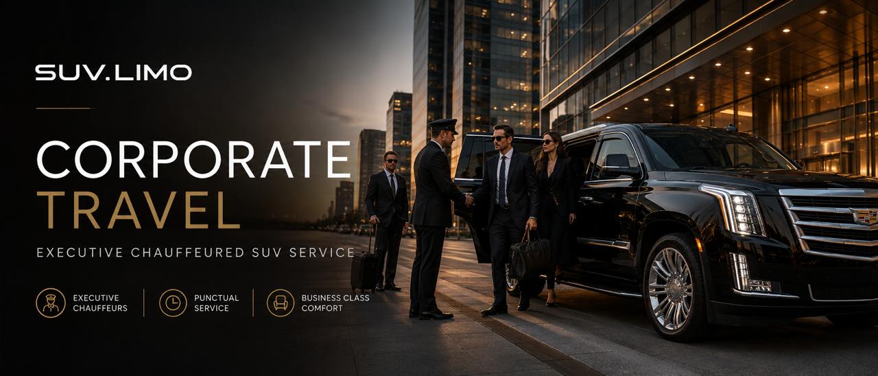 Corporate Travel chauffeured SUV service